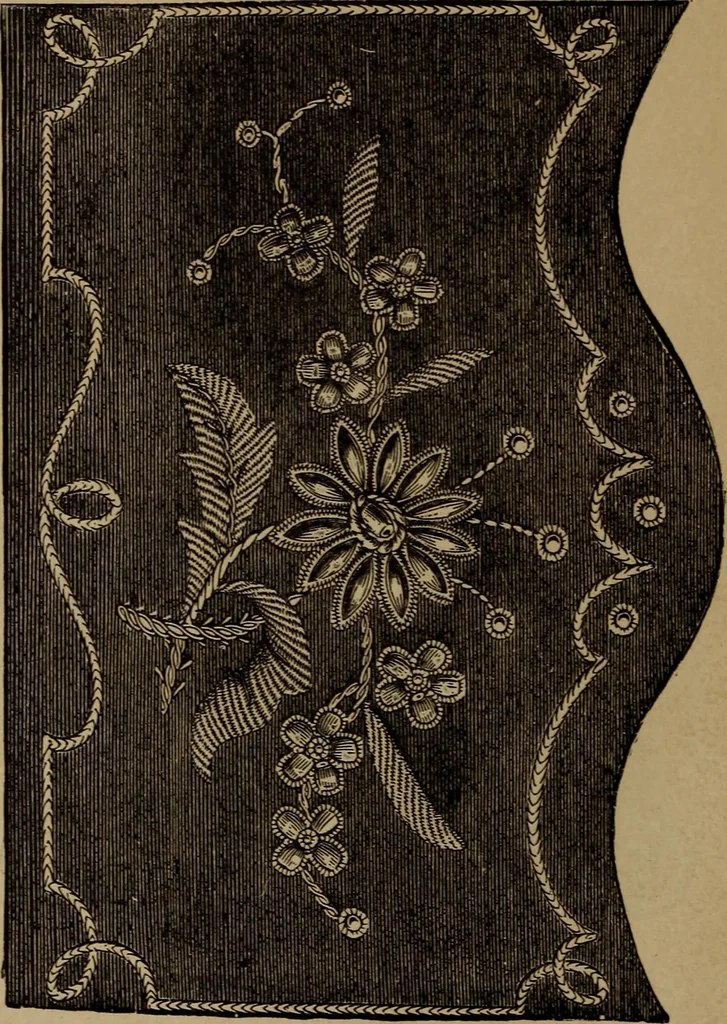 An illustration from Artistic embroidery : containing practical instructions in the ornamental branches of needlework, 1880, leaf 65
