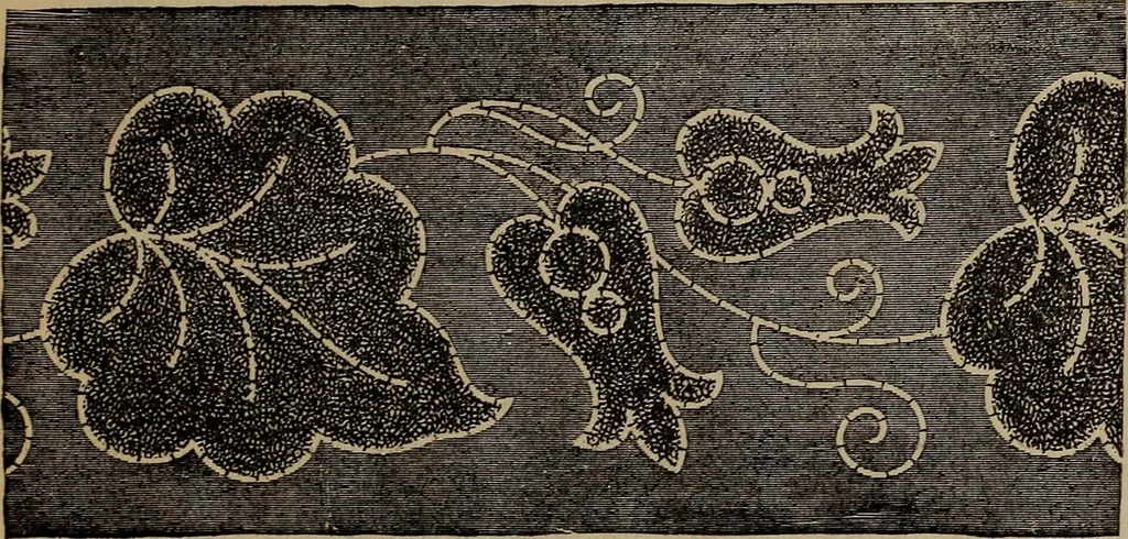 An illustration from Artistic embroidery : containing practical instructions in the ornamental branches of needlework, 1880, leaf 70