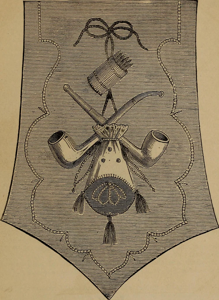 An illustration from Artistic embroidery : containing practical instructions in the ornamental branches of needlework, 1880, leaf 72