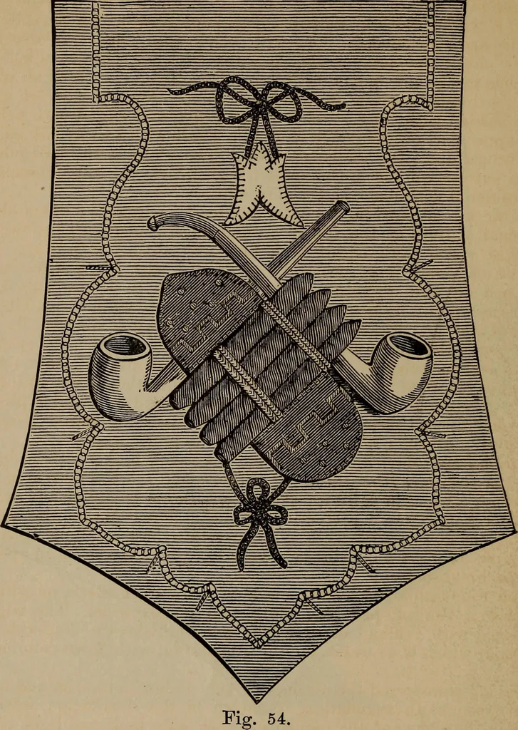 An illustration from Artistic embroidery : containing practical instructions in the ornamental branches of needlework, 1880, leaf 73