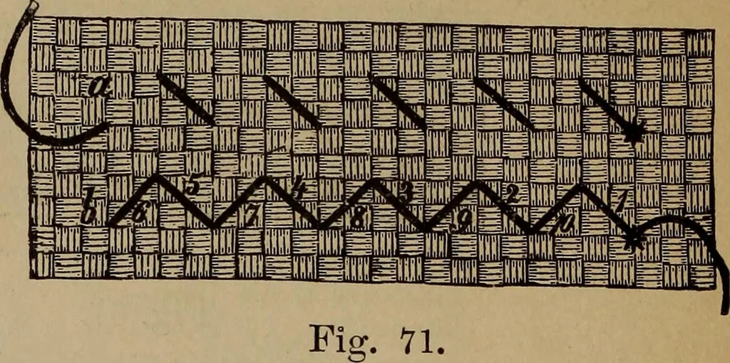 An illustration from Artistic embroidery : containing practical instructions in the ornamental branches of needlework, 1880, leaf 95