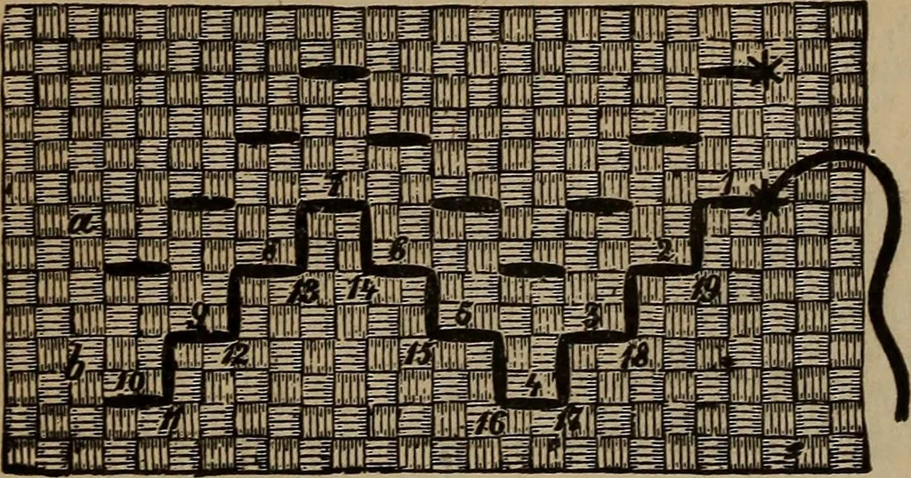 An illustration from Artistic embroidery : containing practical instructions in the ornamental branches of needlework, 1880, leaf 96