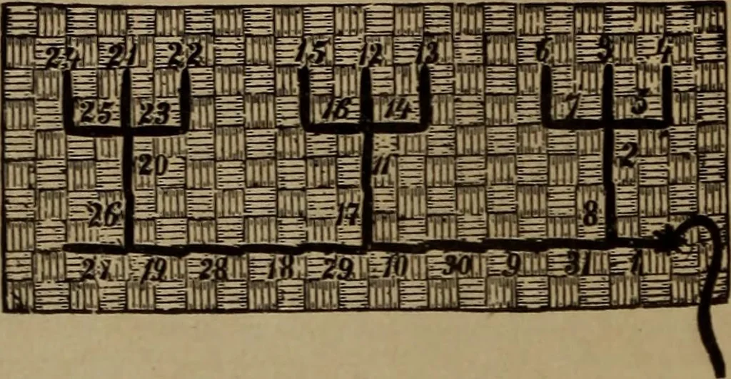 An illustration from Artistic embroidery : containing practical instructions in the ornamental branches of needlework, 1880, leaf 99