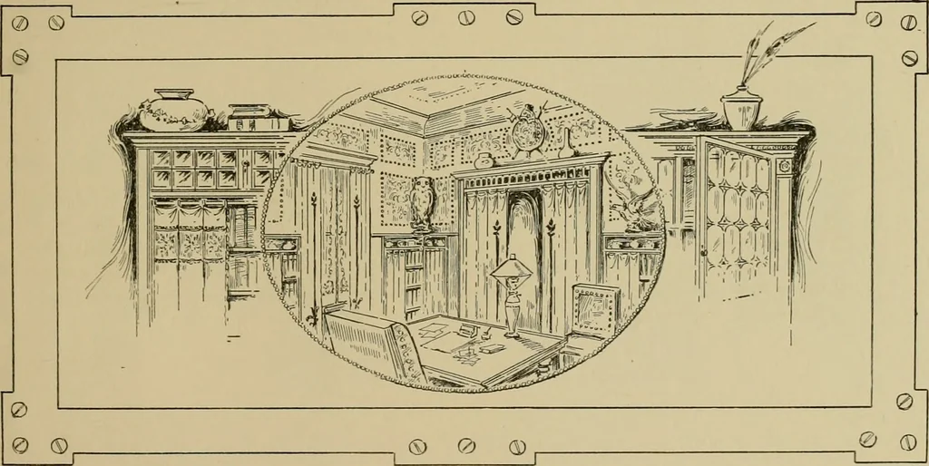 An illustration from artistic home : a perusal of which will give the modern housewife a hundred different ideas for the beautification of the home; every illustration a new thought, The, 1903, leaf 10