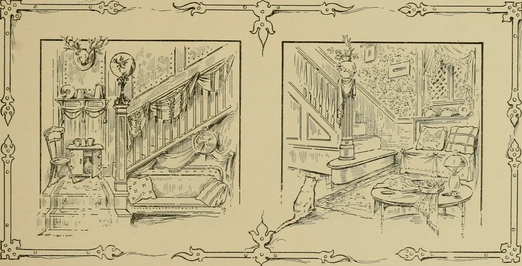 An illustration from artistic home : a perusal of which will give the modern housewife a hundred different ideas for the beautification of the home; every illustration a new thought, The, 1903, leaf 6