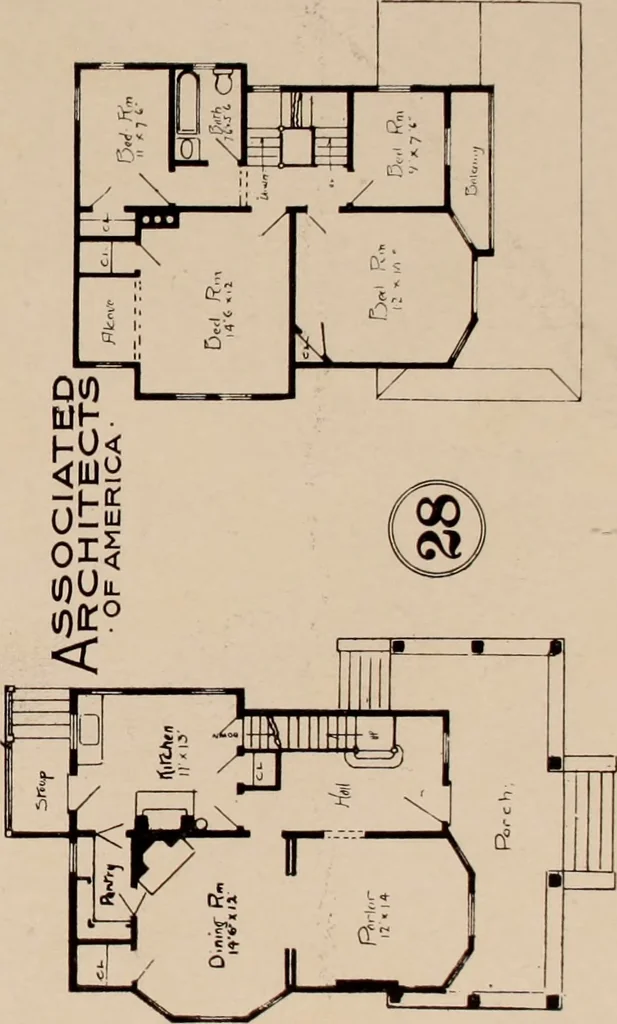An illustration from Artistic modern homes : book number two., 1902, leaf 10