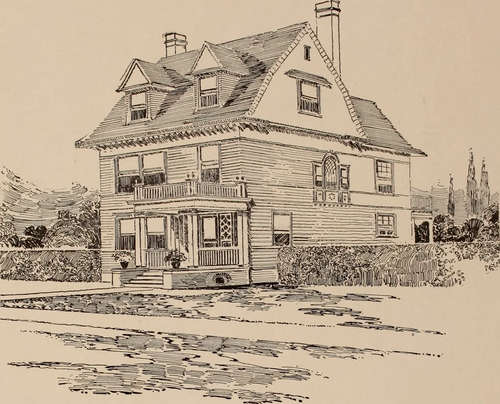 An illustration from Artistic modern homes : book number two., 1902, leaf 12