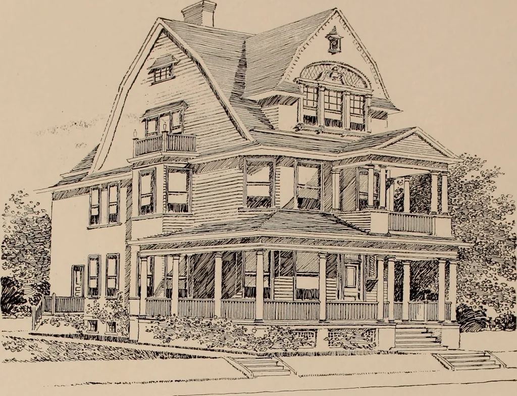An illustration from Artistic modern homes : book number two., 1902, leaf 13