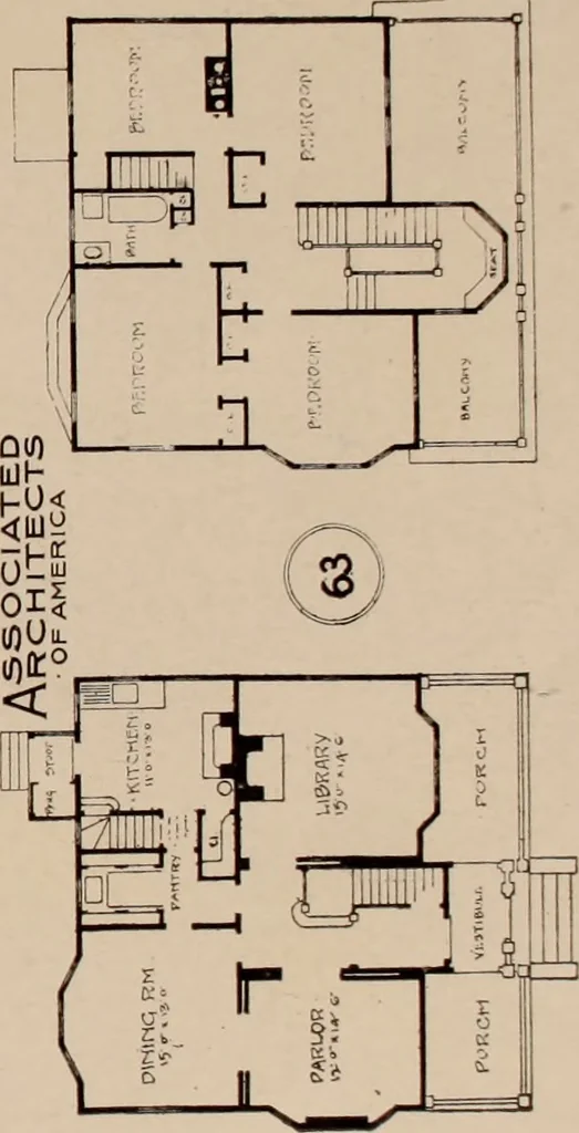 An illustration from Artistic modern homes : book number two., 1902, leaf 14
