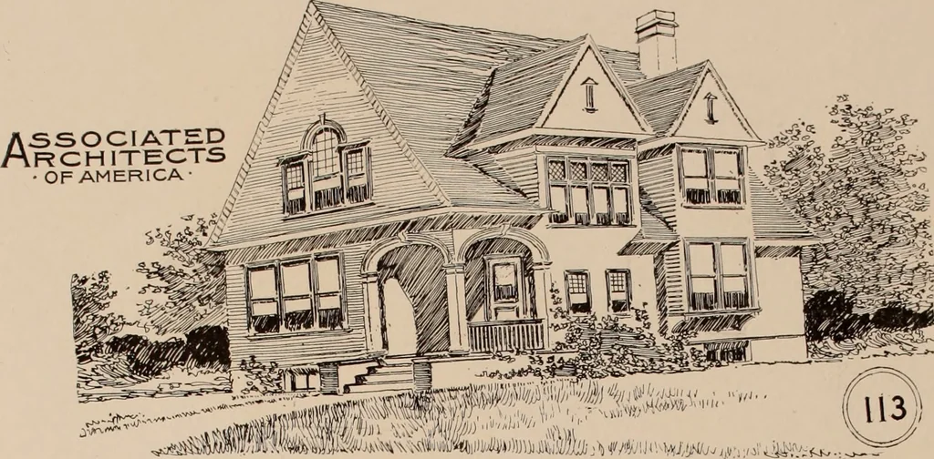 An illustration from Artistic modern homes : book number two., 1902, leaf 15