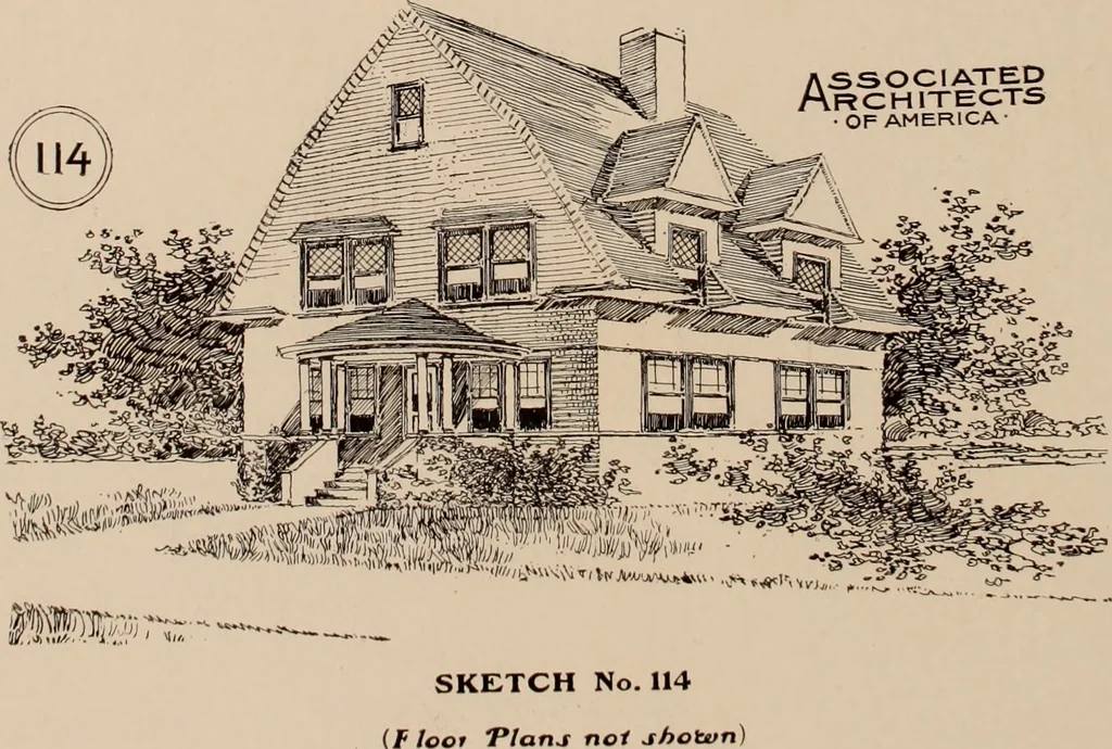 An illustration from Artistic modern homes : book number two., 1902, leaf 15