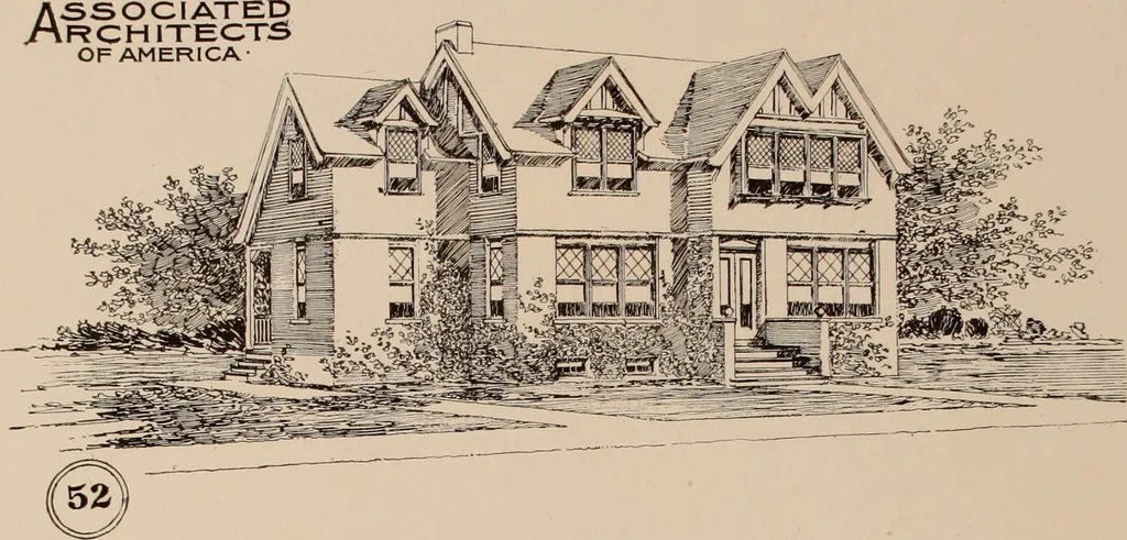 An illustration from Artistic modern homes : book number two., 1902, leaf 16