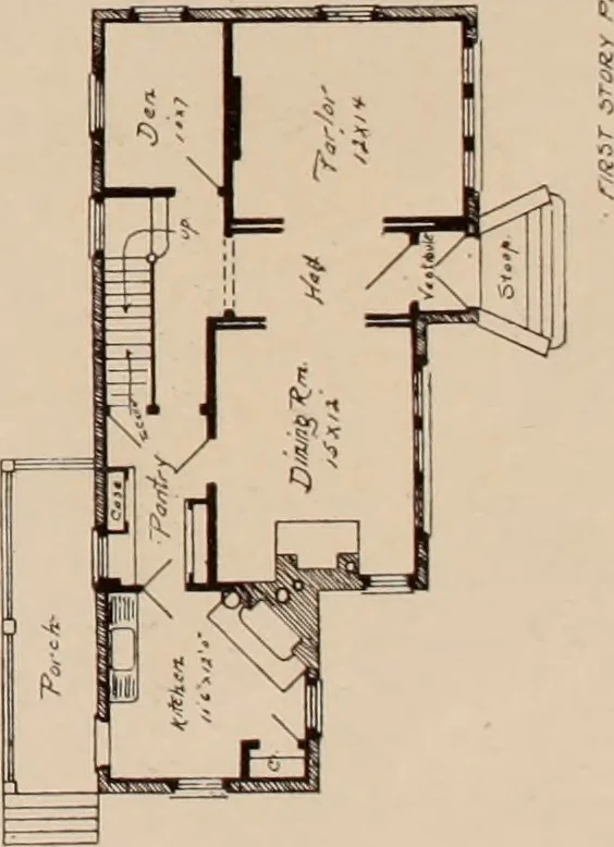 An illustration from Artistic modern homes : book number two., 1902, leaf 16