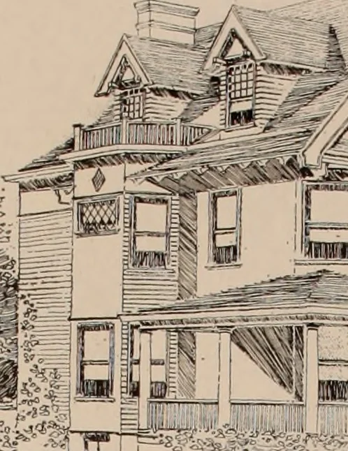 An illustration from Artistic modern homes : book number two., 1902, leaf 17