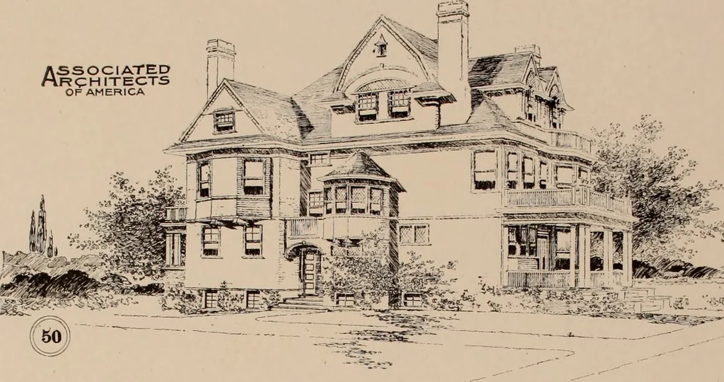 An illustration from Artistic modern homes : book number two., 1902, leaf 18