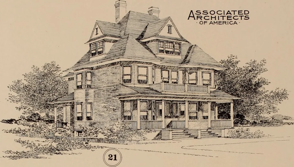 An illustration from Artistic modern homes : book number two., 1902, leaf 20