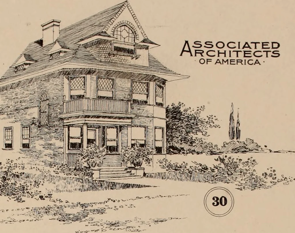 An illustration from Artistic modern homes : book number two., 1902, leaf 21