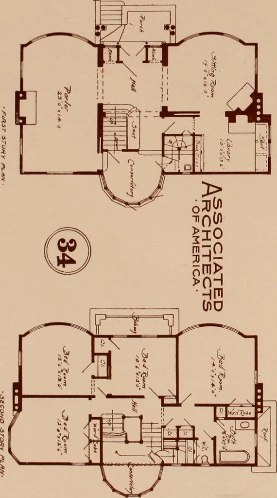 An illustration from Artistic modern homes : book number two., 1902, leaf 39