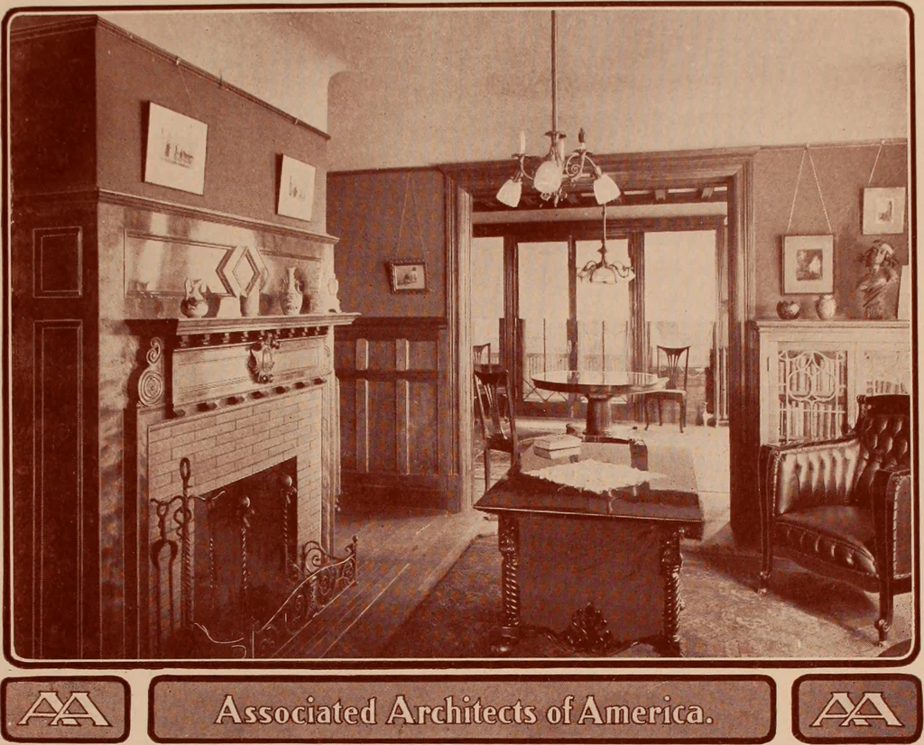 An illustration from Artistic modern homes : book number two., 1902, leaf 43