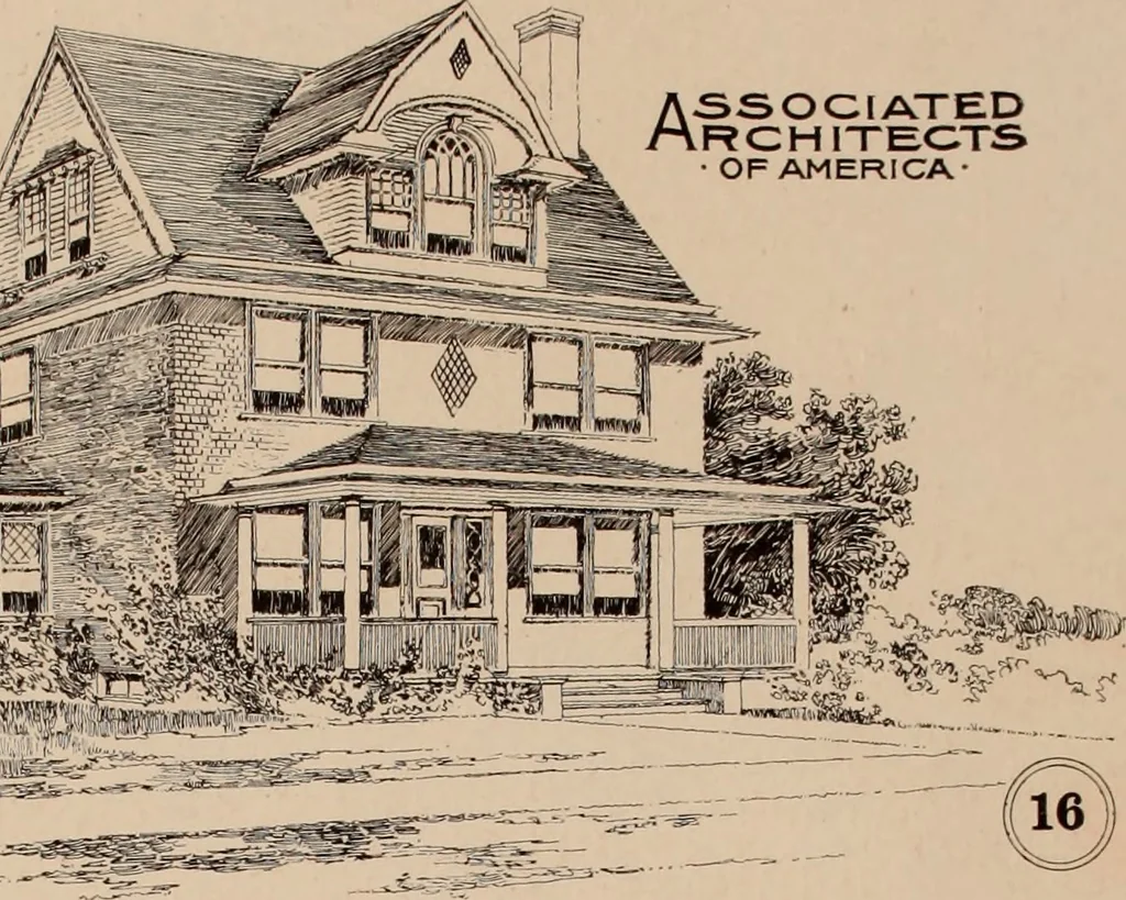 An illustration from Artistic modern homes : book number two., 1902, leaf 54