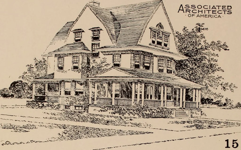 An illustration from Artistic modern homes : book number two., 1902, leaf 55