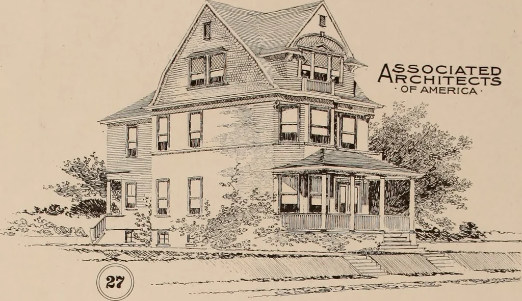 An illustration from Artistic modern homes : book number two., 1902, leaf 59