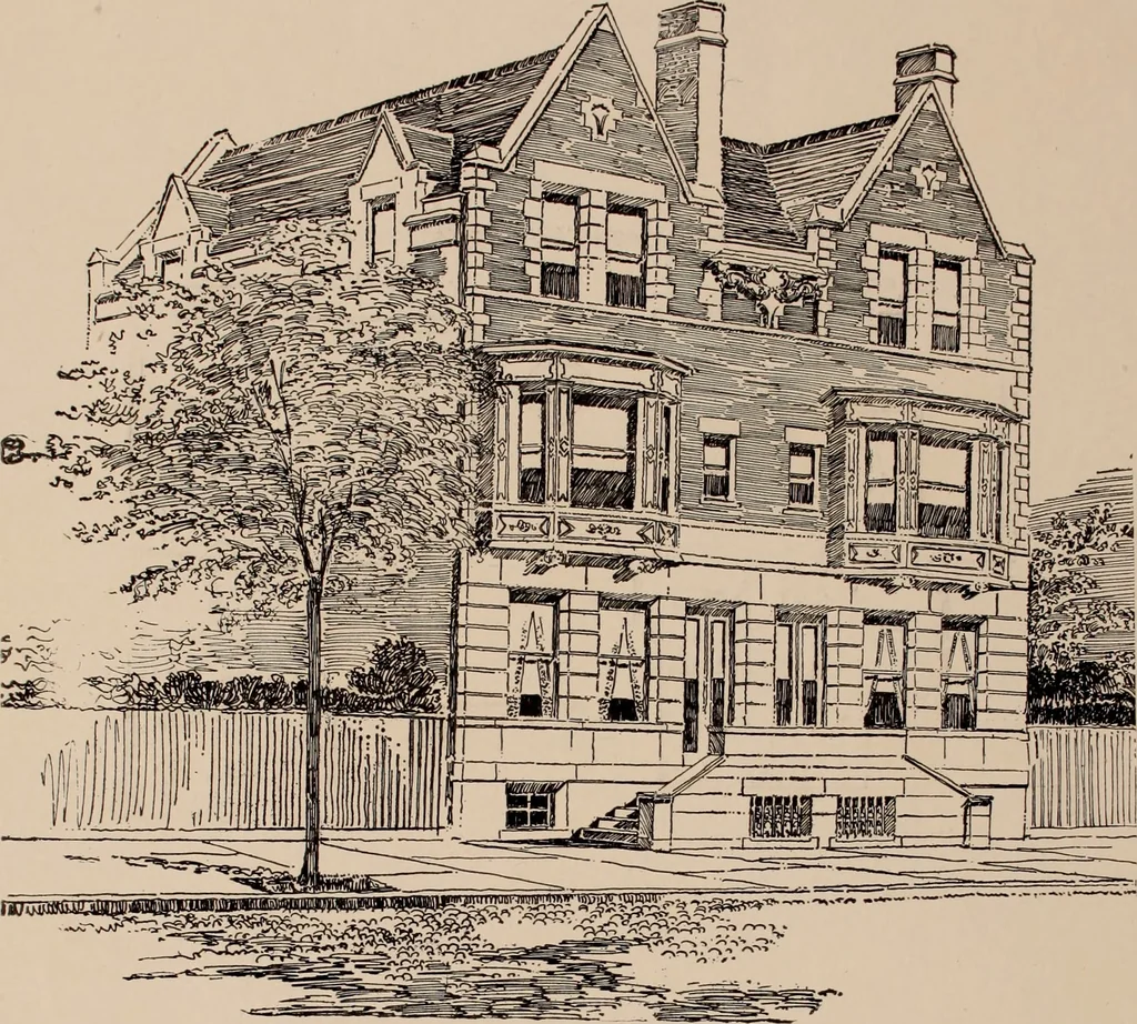 An illustration from Artistic modern homes : book number two., 1902, leaf 60