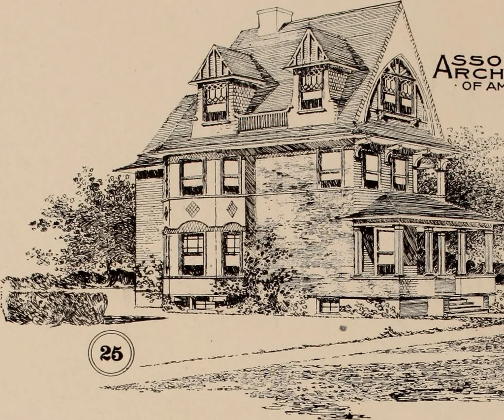 An illustration from Artistic modern homes : book number two., 1902, leaf 62