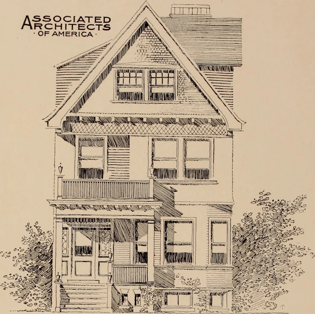 An illustration from Artistic modern homes : book number two., 1902, leaf 64