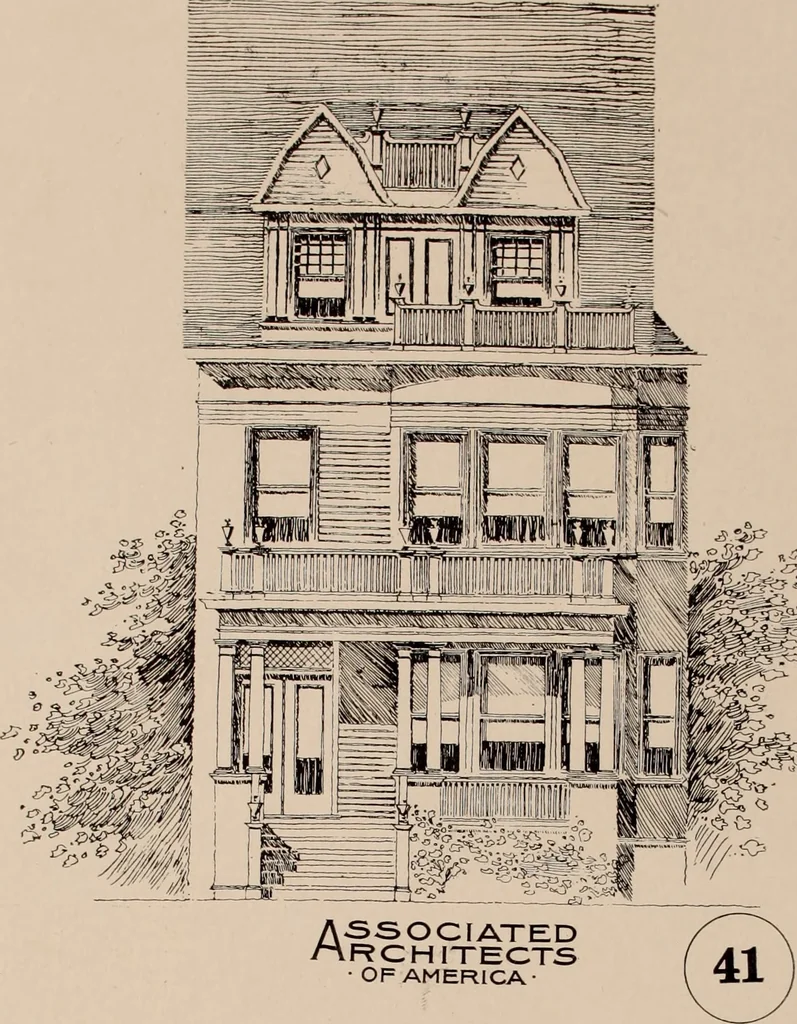 An illustration from Artistic modern homes : book number two., 1902, leaf 65