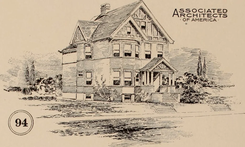 An illustration from Artistic modern homes : book number two., 1902, leaf 8