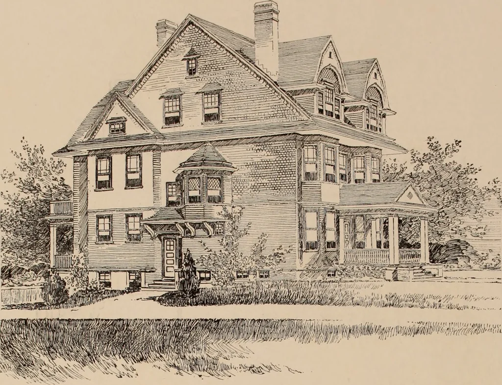 An illustration from Artistic modern homes : book number two., 1902, leaf 9