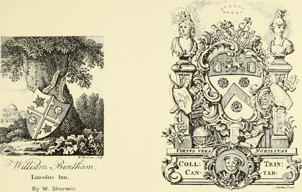 An illustration from Artists and engravers of British and American book plates : a book of reference for book plate and print collectors, 1897, leaf 158