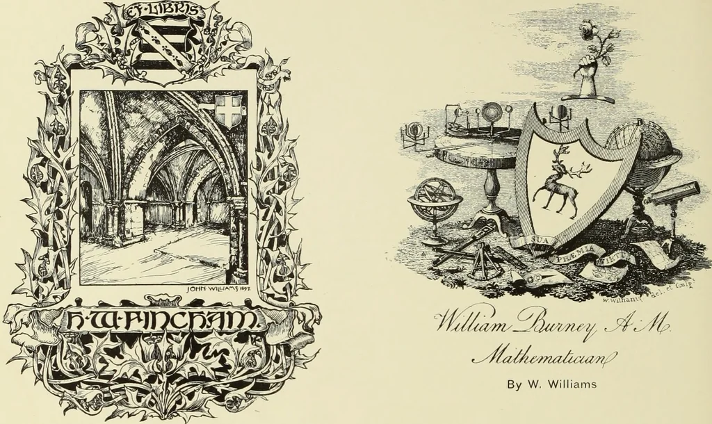 An illustration from Artists and engravers of British and American book plates : a book of reference for book plate and print collectors, 1897, leaf 177