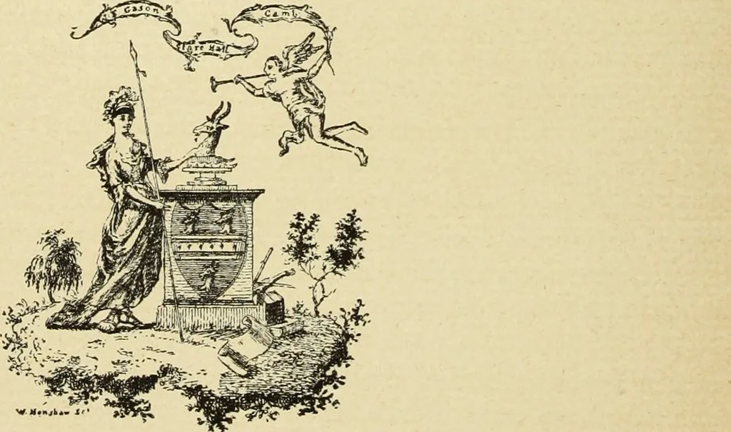 An illustration from Artists and engravers of British and American book plates : a book of reference for book plate and print collectors, 1897, leaf 21