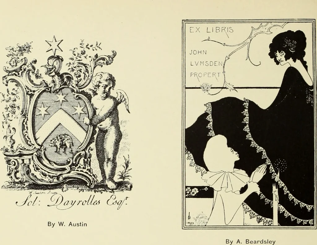 An illustration from Artists and engravers of British and American book plates : a book of reference for book plate and print collectors, 1897, leaf 29