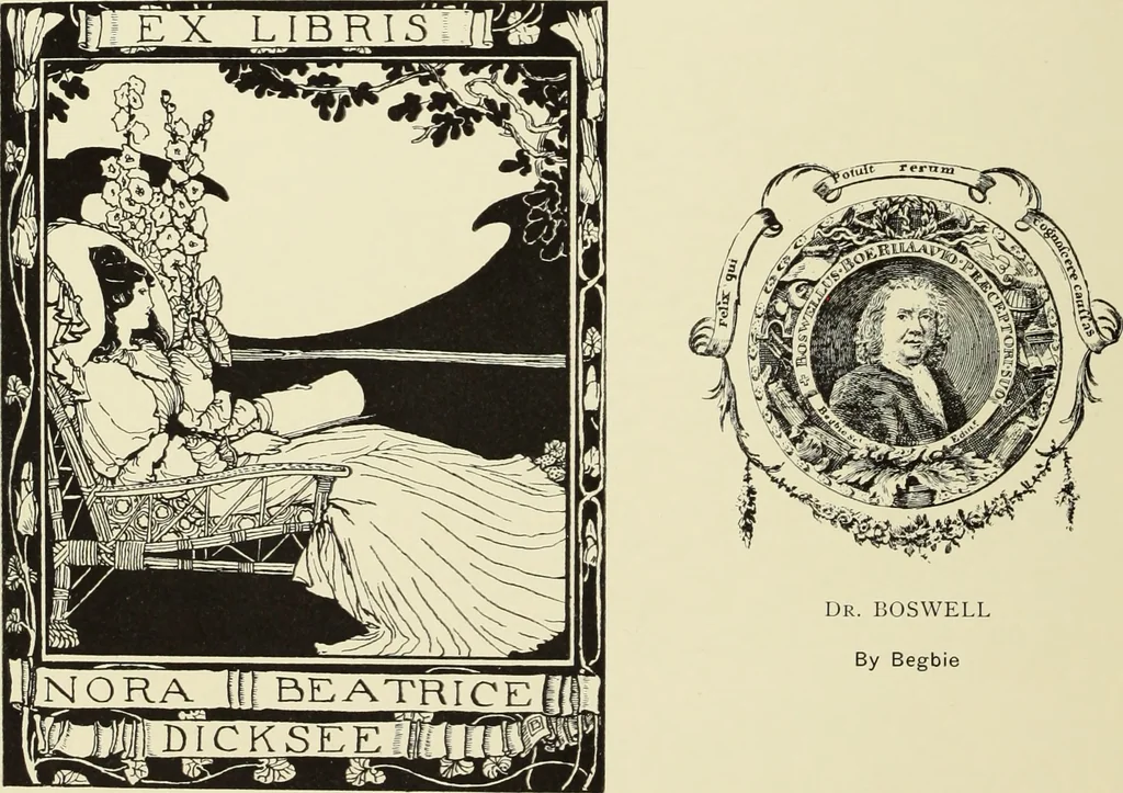 An illustration from Artists and engravers of British and American book plates : a book of reference for book plate and print collectors, 1897, leaf 29