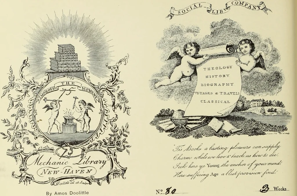 An illustration from Artists and engravers of British and American book plates : a book of reference for book plate and print collectors, 1897, leaf 55