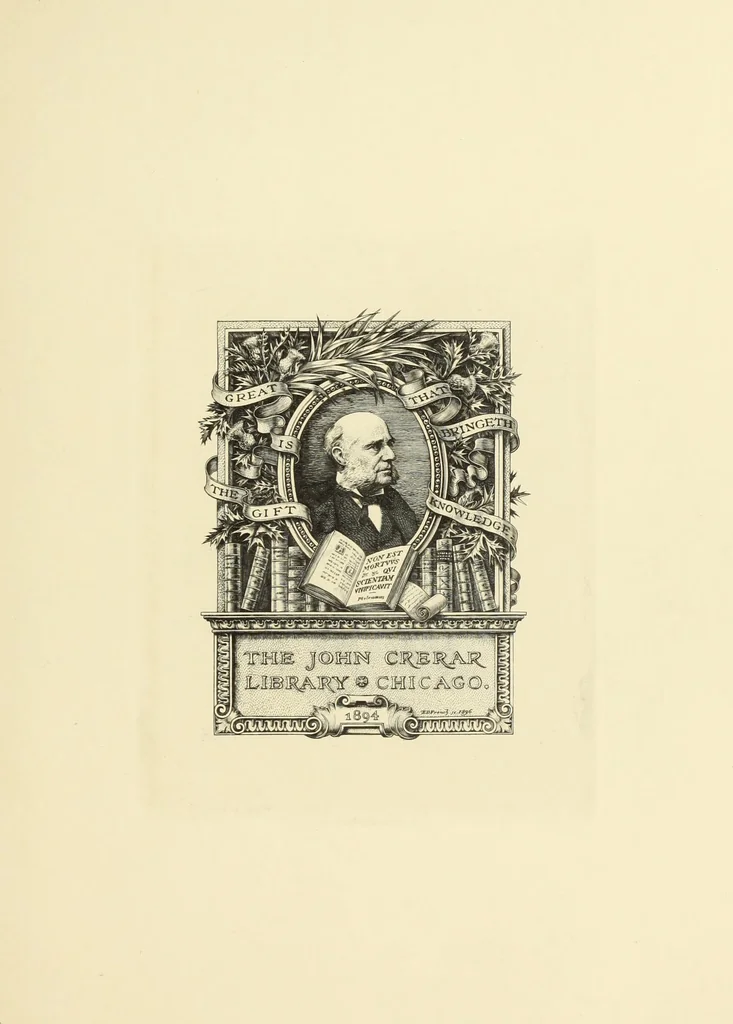 An illustration from Artists and engravers of British and American book plates : a book of reference for book plate and print collectors, 1897, leaf 66