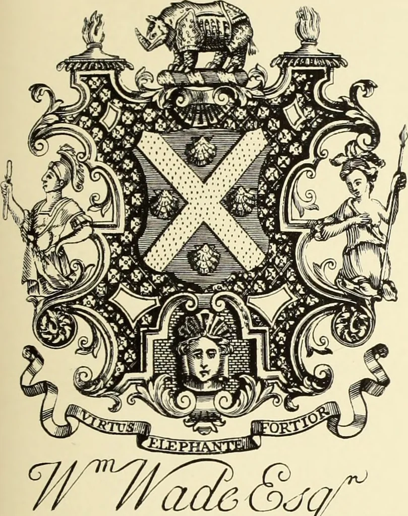 An illustration from Artists and engravers of British and American book plates : a book of reference for book plate and print collectors, 1897, leaf 72