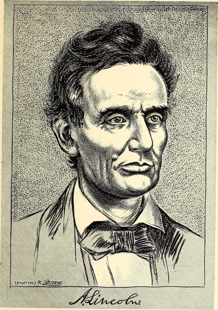 An illustration from Artists of Abraham Lincoln portraits, 1921, leaf 4