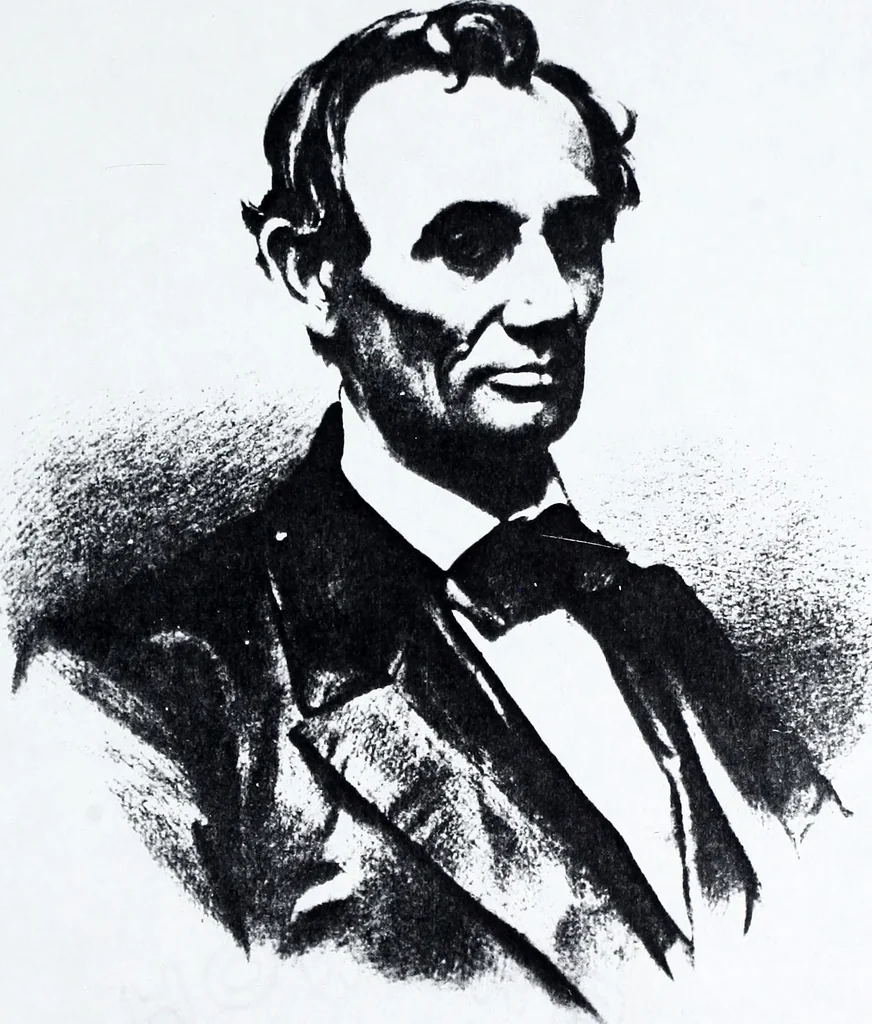 An illustration from Artists of Abraham Lincoln portraits, 1860, leaf 6