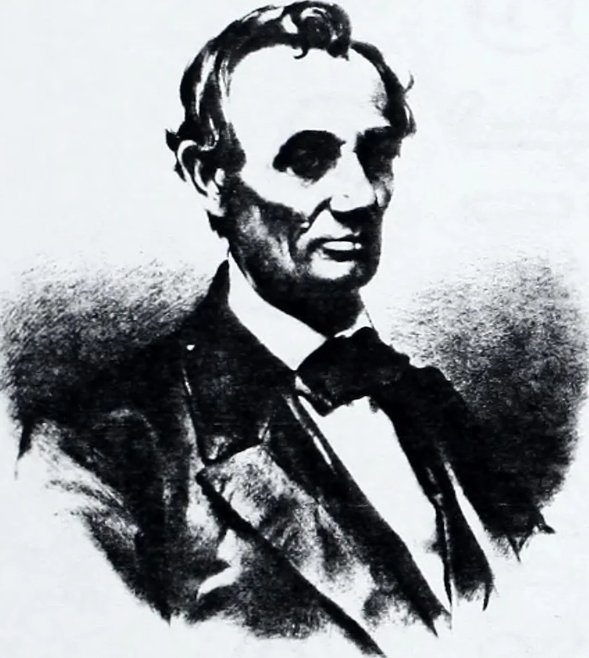 An illustration from Artists of Abraham Lincoln portraits, 1860, leaf 8