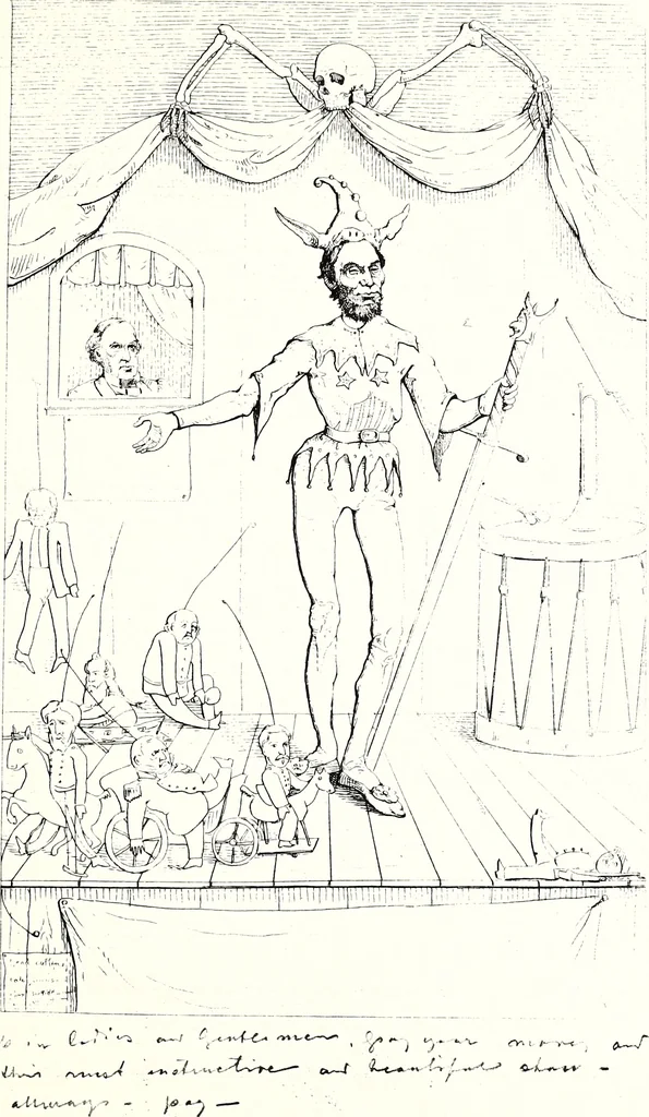 An illustration from Artists of Abraham Lincoln portraits, 1863, leaf 12