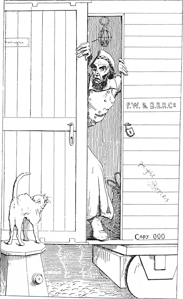 An illustration from Artists of Abraham Lincoln portraits, 1863, leaf 8