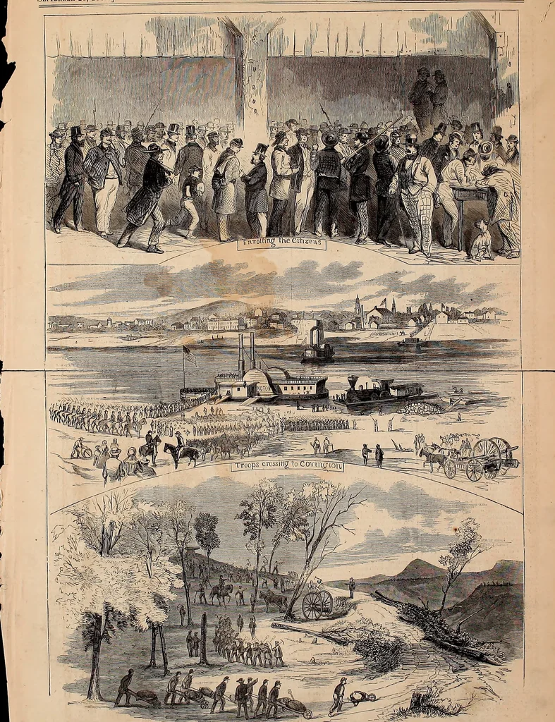 An illustration from Artists of Abraham Lincoln portraits, 1862, leaf 12