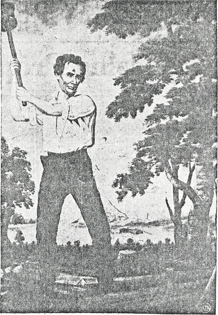 An illustration from Artists of Abraham Lincoln portraits, 1913, leaf 12