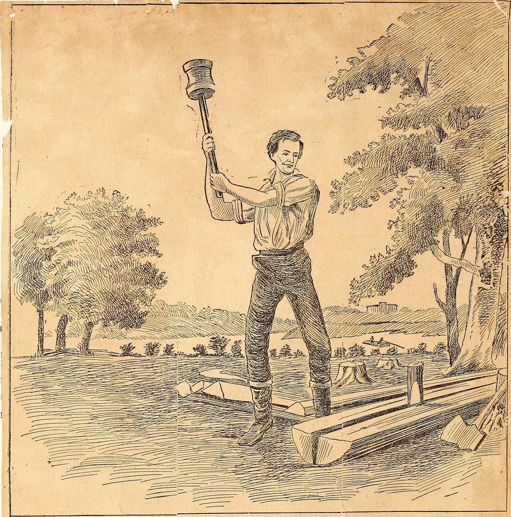 An illustration from Artists of Abraham Lincoln portraits, 1913, leaf 9