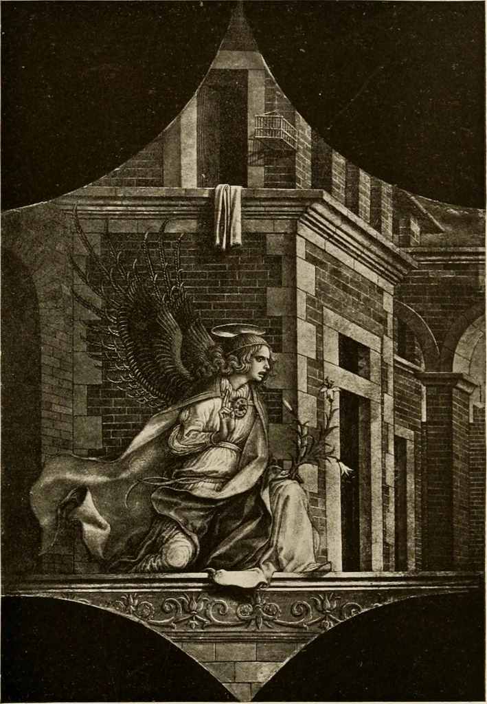 An illustration from Artists past and present; random studies, 1909, leaf 144