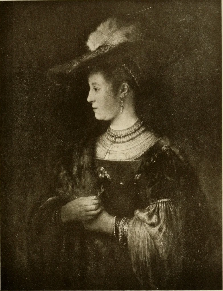 An illustration from Artists past and present; random studies, 1909, leaf 156